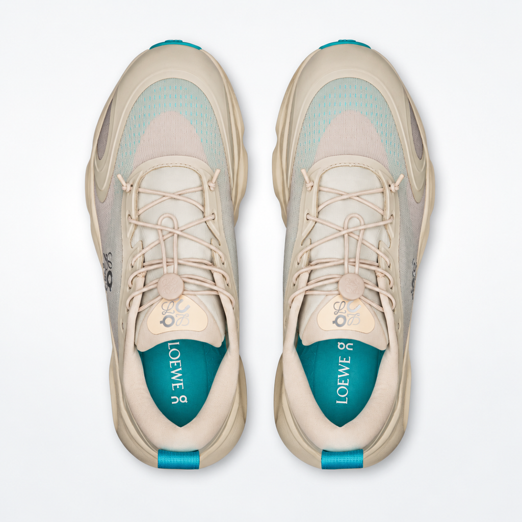 LOEWE × On Cloudsolo – Sand / Turquoise