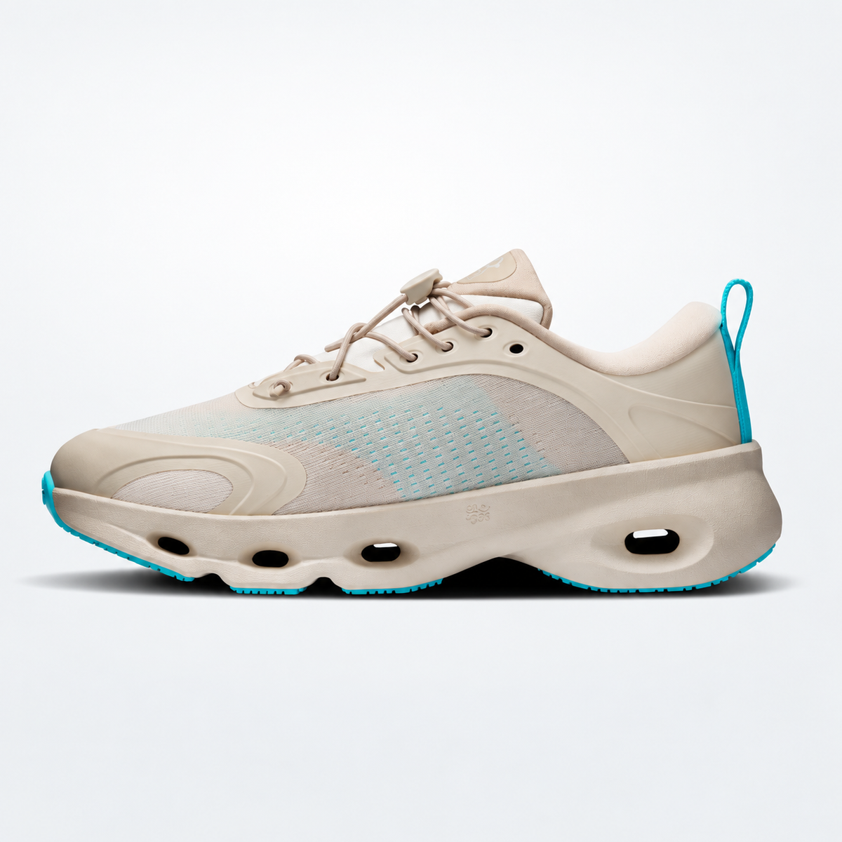 LOEWE × On Cloudsolo – Sand / Turquoise