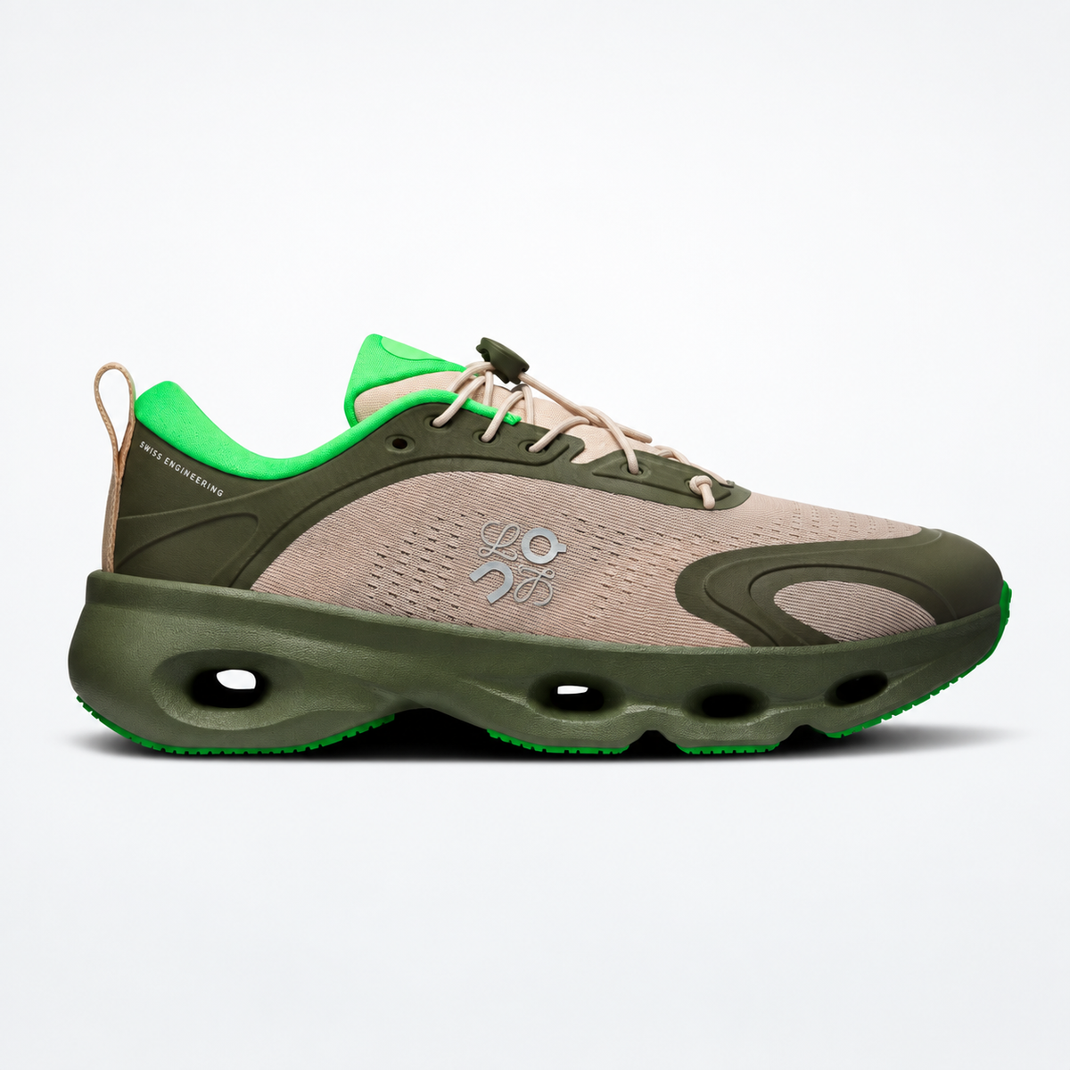 LOEWE × On Cloudsolo – Khaki Green / Sand