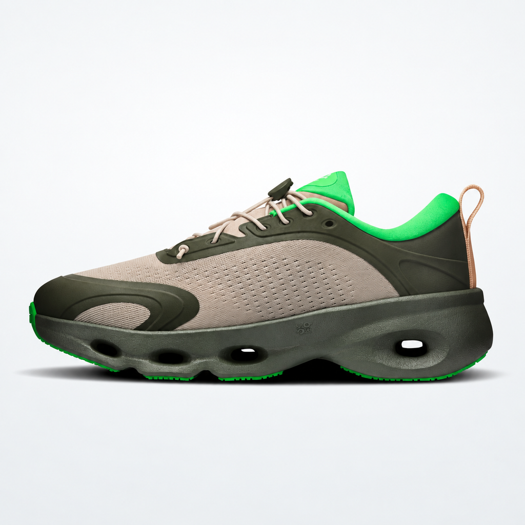 LOEWE × On Cloudsolo – Khaki Green / Sand