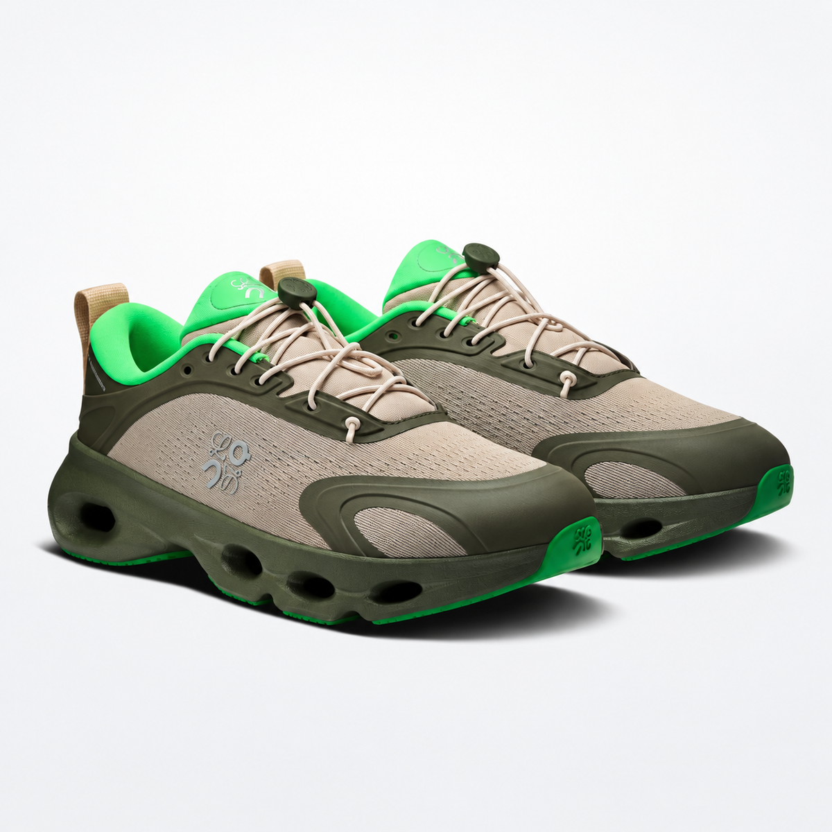 LOEWE × On Cloudsolo – Khaki Green / Sand